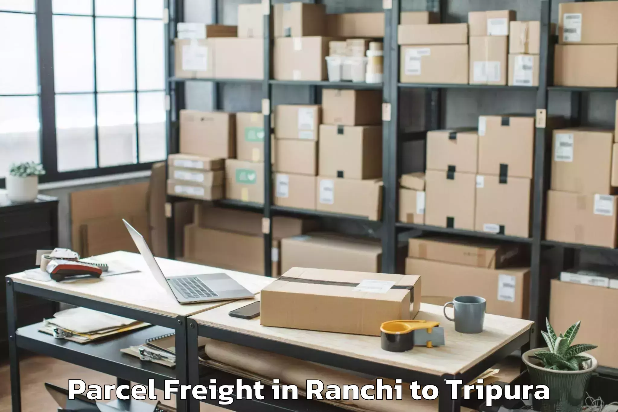 Ranchi to Amarpur Gomati Parcel Freight